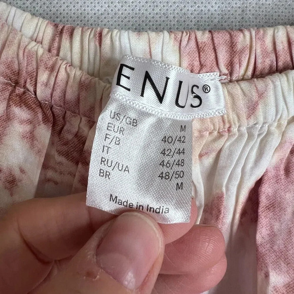 Venus NWT Off Shoulder Neutral Tie Dye Boho Blouson Maxi Dress‎ Size M - Picture 12 of 13